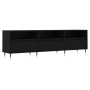 Mueble de TV madera contrachapada negro 150x30x44,5 cm en Muebles TV | Comprar online en Foru.es