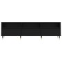 Mueble de TV madera contrachapada negro 150x30x44,5 cm en Muebles TV | Comprar online en Foru.es