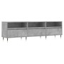 Mueble de TV madera contrachapada gris hormigón 150x30x44,5 cm en Muebles TV | Comprar online en Foru.es
