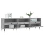 Mueble de TV madera contrachapada gris hormigón 150x30x44,5 cm en Muebles TV | Comprar online en Foru.es