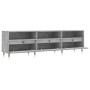 Mueble de TV madera contrachapada gris hormigón 150x30x44,5 cm en Muebles TV | Comprar online en Foru.es