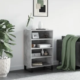 Aparador alto madera de ingeniería gris hormigón 57x35x90 cm de vidaXL, Aparadores - Ref: Foro24-827240, Precio: 60,80 €, Des...