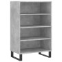 Aparador alto madera de ingeniería gris hormigón 57x35x90 cm de vidaXL, Aparadores - Ref: Foro24-827240, Precio: 61,55 €, Des...