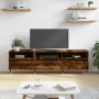 Mueble de TV madera contrachapada roble ahumado 150x30x44,5 cm en Muebles TV | Comprar online en Foru.es
