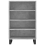 Aparador alto madera de ingeniería gris hormigón 57x35x90 cm de vidaXL, Aparadores - Ref: Foro24-827240, Precio: 61,55 €, Des...