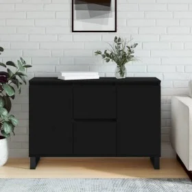 Schwarzes Sideboard aus Holzwerkstoff, 104 x 35 x 70 cm von vidaXL, Sideboards - Ref: Foro24-827213, Preis: 126,00 €, Rabatt: %