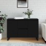 Aparador de madera de ingeniería negro 104x35x70 cm de vidaXL, Aparadores - Ref: Foro24-827213, Precio: 123,31 €, Descuento: %