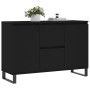 Aparador de madera de ingeniería negro 104x35x70 cm de vidaXL, Aparadores - Ref: Foro24-827213, Precio: 123,31 €, Descuento: %