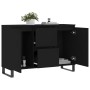 Aparador de madera de ingeniería negro 104x35x70 cm de vidaXL, Aparadores - Ref: Foro24-827213, Precio: 123,31 €, Descuento: %