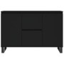 Aparador de madera de ingeniería negro 104x35x70 cm de vidaXL, Aparadores - Ref: Foro24-827213, Precio: 123,31 €, Descuento: %