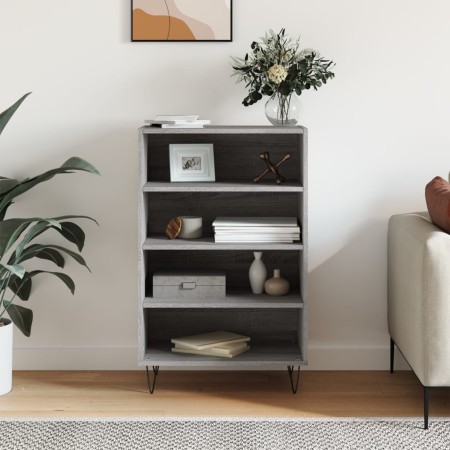 Aparador alto madera de ingeniería gris Sonoma 57x35x90 cm de vidaXL, Aparadores - Ref: Foro24-827234, Precio: 55,53 €, Descu...
