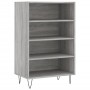 Aparador alto madera de ingeniería gris Sonoma 57x35x90 cm de vidaXL, Aparadores - Ref: Foro24-827234, Precio: 55,53 €, Descu...