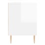 Mueble de TV madera contrachapada blanco brillo 150x30x44,5 cm en Muebles TV | Comprar online en Foru.es