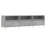 Mueble de TV madera contrachapada gris hormigón 150x30x44,5 cm en Muebles TV | Comprar online en Foru.es