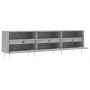 Mueble de TV madera contrachapada gris hormigón 150x30x44,5 cm en Muebles TV | Comprar online en Foru.es