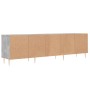 Mueble de TV madera contrachapada gris hormigón 150x30x44,5 cm en Muebles TV | Comprar online en Foru.es