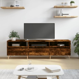 Mueble de TV madera contrachapada roble ahumado 150x30x44,5 cm en Muebles TV | Comprar online en Foru.es