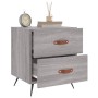 Mesitas noche 2 uds madera ingeniería gris Sonoma 40x35x47,5 cm de vidaXL, Mesitas de noche - Ref: Foro24-827257, Precio: 82,...