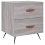 Mesitas noche 2 uds madera ingeniería gris Sonoma 40x35x47,5 cm de vidaXL, Mesitas de noche - Ref: Foro24-827257, Precio: 82,...