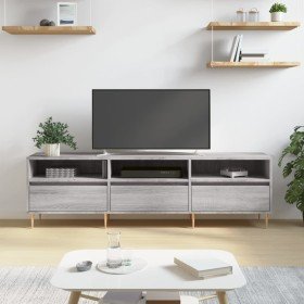Mueble para TV madera contrachapada gris Sonoma 150x30x44,5 cm en Muebles TV | Comprar online en Foru.es