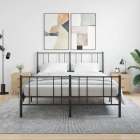 Mesita noche 2 uds madera ingeniería roble Sonoma 40x35x47,5 cm de vidaXL, Mesitas de noche - Ref: Foro24-827251, Precio: 79,...