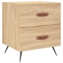 Mesita noche 2 uds madera ingeniería roble Sonoma 40x35x47,5 cm de vidaXL, Mesitas de noche - Ref: Foro24-827251, Precio: 79,...