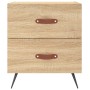 Mesita noche 2 uds madera ingeniería roble Sonoma 40x35x47,5 cm de vidaXL, Mesitas de noche - Ref: Foro24-827251, Precio: 79,...