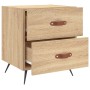 Mesita noche 2 uds madera ingeniería roble Sonoma 40x35x47,5 cm de vidaXL, Mesitas de noche - Ref: Foro24-827251, Precio: 79,...