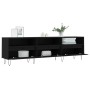 Mueble de TV madera contrachapada negro 150x30x44,5 cm en Muebles TV | Comprar online en Foru.es