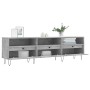 Mueble de TV madera contrachapada gris hormigón 150x30x44,5 cm en Muebles TV | Comprar online en Foru.es