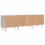 Mueble de TV madera contrachapada gris hormigón 150x30x44,5 cm en Muebles TV | Comprar online en Foru.es