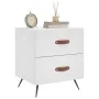 Mesitas de noche 2 uds madera ingeniería blanco 40x35x47,5 cm de vidaXL, Mesitas de noche - Ref: Foro24-827245, Precio: 72,39...