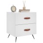 Mesitas de noche 2 uds madera ingeniería blanco 40x35x47,5 cm de vidaXL, Mesitas de noche - Ref: Foro24-827245, Precio: 73,17...