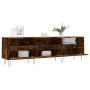 Mueble de TV madera contrachapada roble ahumado 150x30x44,5 cm en Muebles TV | Comprar online en Foru.es