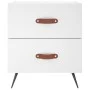 Mesitas de noche 2 uds madera ingeniería blanco 40x35x47,5 cm de vidaXL, Mesitas de noche - Ref: Foro24-827245, Precio: 72,39...