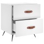Mesitas de noche 2 uds madera ingeniería blanco 40x35x47,5 cm de vidaXL, Mesitas de noche - Ref: Foro24-827245, Precio: 73,17...
