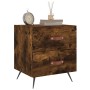 Mesita noche 2 uds madera ingeniería roble ahumado 40x35x47,5cm de vidaXL, Mesitas de noche - Ref: Foro24-827255, Precio: 57,...