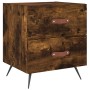 Mesita noche 2 uds madera ingeniería roble ahumado 40x35x47,5cm de vidaXL, Mesitas de noche - Ref: Foro24-827255, Precio: 57,...