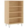 Engineered wood high sideboard in Sonoma oak 57x35x90 cm by vidaXL, Sideboards - Ref: Foro24-827231, Price: 53,68 €, Discount: %