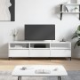 Mueble de TV madera contrachapada blanco 150x30x44,5 cm en Muebles TV | Comprar online en Foru.es