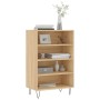 Aparador alto madera de ingeniería roble Sonoma 57x35x90 cm de vidaXL, Aparadores - Ref: Foro24-827231, Precio: 54,32 €, Desc...