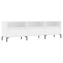 Mueble de TV madera contrachapada blanco 150x30x44,5 cm en Muebles TV | Comprar online en Foru.es