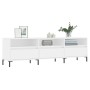 Mueble de TV madera contrachapada blanco 150x30x44,5 cm en Muebles TV | Comprar online en Foru.es