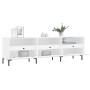 Mueble de TV madera contrachapada blanco 150x30x44,5 cm en Muebles TV | Comprar online en Foru.es