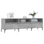 Mueble de TV madera contrachapada gris hormigón 150x30x44,5 cm en Muebles TV | Comprar online en Foru.es