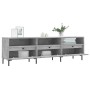 Mueble de TV madera contrachapada gris hormigón 150x30x44,5 cm en Muebles TV | Comprar online en Foru.es