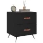 Mesitas de noche 2 uds madera ingeniería negro 40x35x47,5 cm de vidaXL, Mesitas de noche - Ref: Foro24-827247, Precio: 82,43 ...