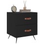 Mesitas de noche 2 uds madera ingeniería negro 40x35x47,5 cm de vidaXL, Mesitas de noche - Ref: Foro24-827247, Precio: 83,47 ...