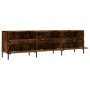 Mueble de TV madera contrachapada roble ahumado 150x30x44,5 cm en Muebles TV | Comprar online en Foru.es