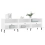 Mueble de TV madera contrachapada blanco 150x30x44,5 cm en Muebles TV | Comprar online en Foru.es